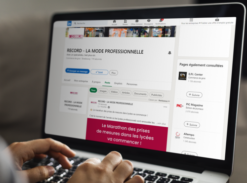 Suivez notre page LinkedIn !