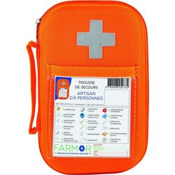 Trousse secours fluo ARTISAN 2/4 PERSONNES Trousse secours fluo ARTISAN 2/4 PERSONNES
