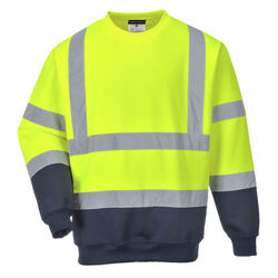 SWEAT HV HIVIS JAUNE MARINE Strasbourg