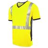 T-shirt HV col V bicolore