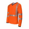 T-shirt HV col V bicolore