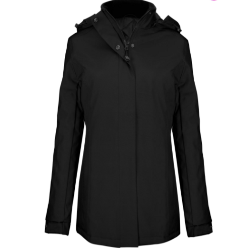 K6108 VESTE NOIRE D'HIVER FEMME