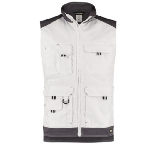FARO GILET MULTIPOCHES BLANC/GRIS